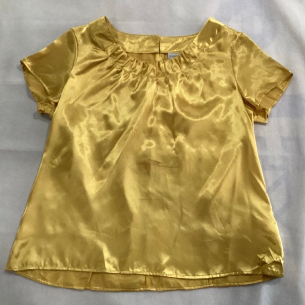 Sag-harbor Women's Yellow and Gold Blouse size XL 8/22